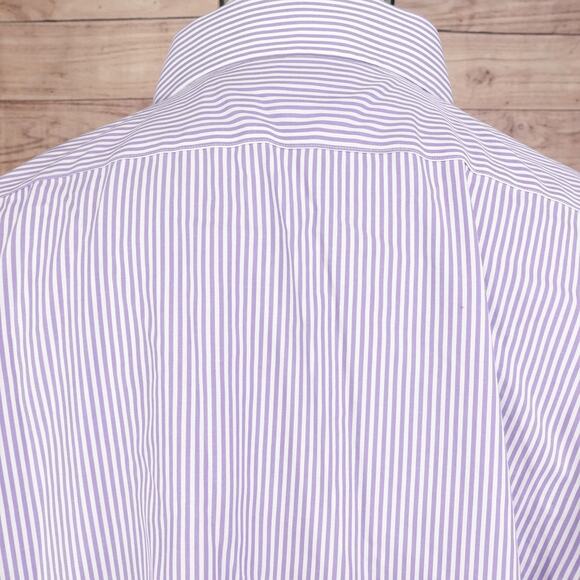 Lauren Ralph Lauren Shirt Mens XL 18 Slim Fit Non Iron Dress Button Down -L1 - Picture 5 of 7